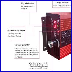 120V/96V/84V Ebike Li-ion LiFePo4 Lithium Battery Charger Fast Charge Adjustable