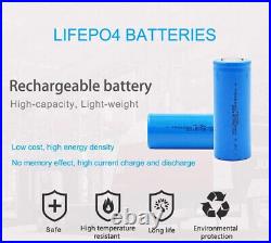 12V 100Ah Li-Ion Lithium Battery LiFePO4 Solar Rechargeable BMS 4000+ Deep Cycle