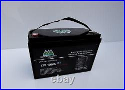 12v 100ah Lithium Ion Lifepo4 leisure battery bluetooth and heated campervan