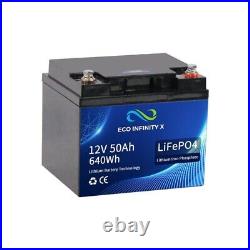 12v 50ah Rechargeable lifepo4 lithium-ion battery 6000+ Cycle Life