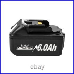 18V 6.0Ah Lithium ion LXT Battery/4A Charger For Makita BL1860 BL1830 BL1850 UK