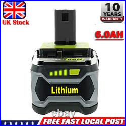 18V 6 AH For Ryobi One+ Plus P108 Lithium-ion Battery RB18L50 5A P104 RB18L40 UK