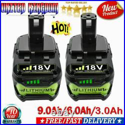 18V 9.0/6.0AH/3.0AH For Ryobi One+ Plus P108 Lithium-ion Battery/Charger RB18L50