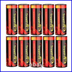 1/2/4/6/8/10Pcs Trustfire 26650 5000mAh 3.7V Lithium-ion Rechargeable Battery
