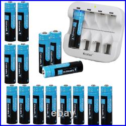 1.5V AA AAA Li-ion Rechargeable Battery charger li-ion batteries 3500mWh LOT