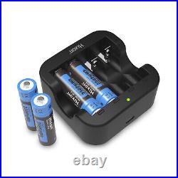 1.5V Rechargeable AA Lithium Batteries 3500mWh Li-ion Batteries with Charger LOT