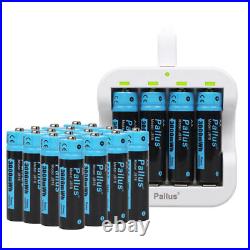 20 Pack Lithium Batteries AA 1.5V Rechargeable AA Li-Ion Batteries with Charger