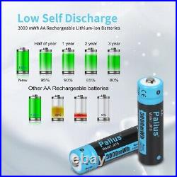 20 Pack Lithium Batteries AA 1.5V Rechargeable AA Li-Ion Batteries with Charger