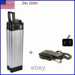 24V 10AH Li-ion Lithium Battery for 250W Electric Bicycles E-Bike Charger Kit