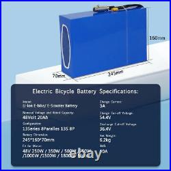 24V/36V/48V/52V 10Ah 20Ah Lithium Ebike Battery PVC Pack Li-Ion e-bike battery