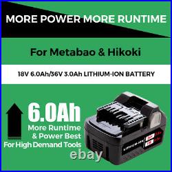 2PACK For HiKOKI Metabo HPT MultiVolt 36V 18V Battery BSL36B18 Li-Ion 37175M