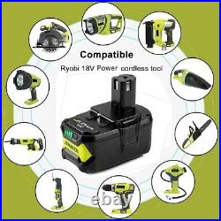 2X Battery/Charger For RYOBI P108 Genuine 18V One+ Plus 12.0Ah Lithium-Ion P117