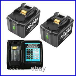 2X For Makita 18V 9Ah 6Ah BL1860 LXT Lithium ion Battery / Charger BL1830 BL1850