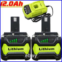 2X For RYOBI P108 One 9.0Ah 18V Plus High Capacity Battery 18 Volt Lithium-ion
