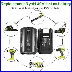 2X For Ryobi OP40404 40V 6.0Ah Lithium-Ion Battery OP4040 OP4015 OP40261 OP4026