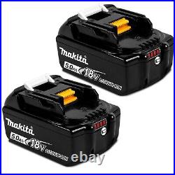 2 X Makita BL1850 18V 5.0Ah Li-Ion LXT Battery 5AH Star Battery BL1850B + Case