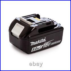 2 X Makita BL1850 18v 5.0 Ah LXT Black Lithium-Ion Rapid Charged Batteries Set