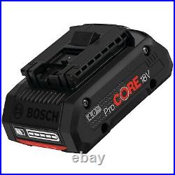 2 x Bosch 1600A016GB ProCORE GBA 18v 4.0Ah Lithium Ion Battery Cordless