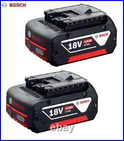 2 x Genuine BOSCH GBA 18V 4.0Ah Cordless CoolPack Lithium-Ion Battery