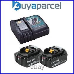 2 x Genuine Makita 18V 4.0Ah LXT Lithium Battery BL1840 + DC18RC Fast Charger