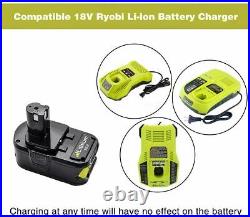 2x Battery/Charger 18V 9AH For Ryobi One+Plus P108 Lithium RB18L50 RB18L40 P104