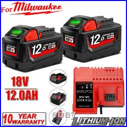 2x FOR Milwauke M18 FUEL 18V 12.0Amp 48-11-1812 Lithium-Ion High Output Battery