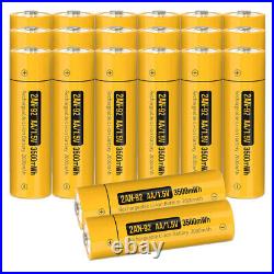 3500mWh AA Rechargeable Lithium Li-ion Battery 1.5V/4 Slot Battery Charger Lot