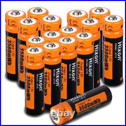 3500mWh Li-ion Batteries and Charger 1.5V Rechargeable AA Lithium Batteries Lot