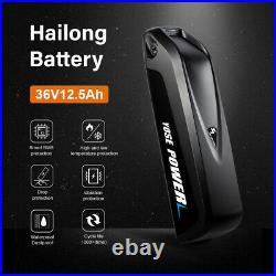 36V12.5Ah Electric Bike Ebike Lithium-ion(Li-Ion)HaiLong Battery with 2A Charger