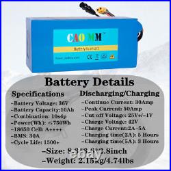 36V 48V 10Ah 20Ah Lithium ion E-Bike Battery For Electric Bicycles Mountain Bike