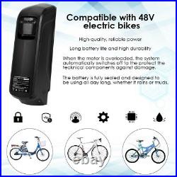 36V/48V 10/13/15AH E-Bike Battery Li-ion Power Pack Lockable with USB Charging