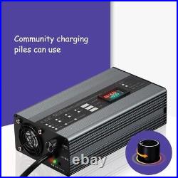 36V 48V 60V 72V Li-ion LiFePo4 Lithium Battery Fast Charger Adjustable 1-15A