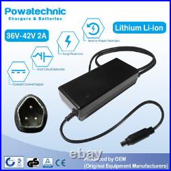 42V 2A PEN 3-pin Charger for 36V Carrera Crossfire Subway Vengeance Vulcan 2021+