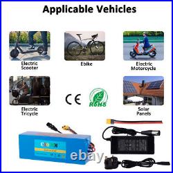48V 10Ah Lithium ion Battery For Ebike Electric Mountain Bike with XLR Charger UK