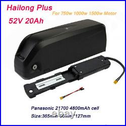 48V/52V 13Ah 20Ah Hailong Lithium Ion Battery Li-Ion Ebike Battery 1000W Motor