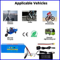 48V Lithium ion Battery 1000W Electric mountain E-Bike Scooter & XLRCharger BMS