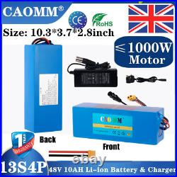 48V Lithium ion Battery For? 1000W Electric Mountain eBike 30A BMS Rechargable