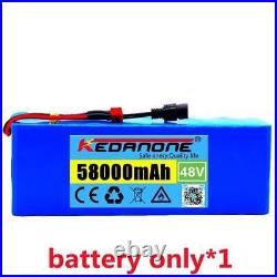 48v Lithium Ion Batterie 58ah 1000w 13s3p 18650 Li-ion Battery Pack for 54.6v