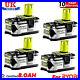 4X Genuine For RYOBI P108 18V One+ High Capacity Battery Lithium Ion / Charger