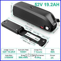 52V 19.2Ah Hailong Ebike Li-ion Battery Electric Bicycle LG Cell for 1600W Motor