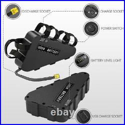 52V 20Ah Lithium ion Ebike Battery for 1000W 1200W 1500W Motor Triangle Case LED