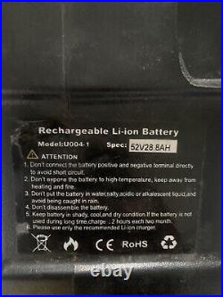 52V 20Ah Triangle Lithium Ion Ebike Battery for 250W-2000W Motor Bike