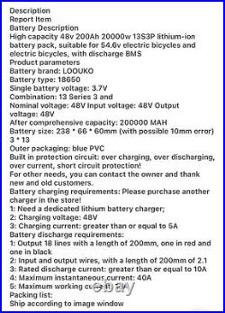 52V 20ah Lithium Ion ebike battery electric bike E bike Battery