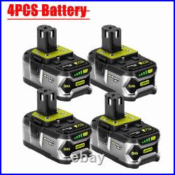 6Ah Battery/Charger For RYOBI P108 18V One+ Plus RB18L50 Lithium-Ion RB18L20 New