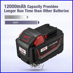 6X Battery 12.0Ah FOR Milwaukee M18HB12 18v M18 Li-ion 8.0 LITHIUM High Output