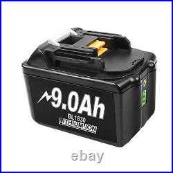 6.0Ah 18V For Makita Battery BL1850B BL1860 BL1840 LXT Lithium-ion 9.0AH/Charger
