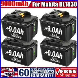 9.0Ah 18V Lithium Ion Battery For Makita BL1830 LXT BL1840 BL1850 BL1860 6.0Ah