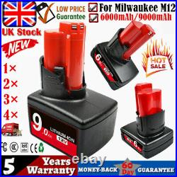 9.0Ah Battery For Milwaukee M12 LITHIUM ION XC 6.0 High Capacity 12V Drill Tool