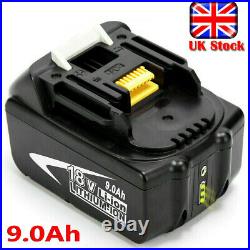9/6.0Ah 18V LXT Battery for Makita BL1860 BL1850 BL1830 Lithium-Ion Tool+Charger
