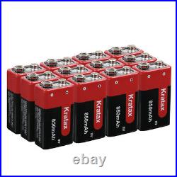 9v rechargeable battery 850mAh li-ion 9 Volt Lithium Ion Batteries 9v battery